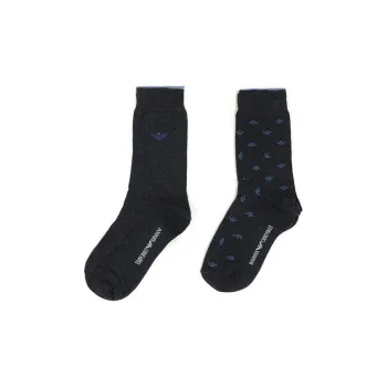 EMPORIO ARMANI Knee High Socks Women's 1 Pack Blue