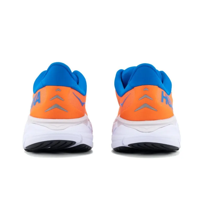 HOKA ONE ONE Arahi 6 Slip Resistant Low Top Running Shoes Men's Orange Blue-3