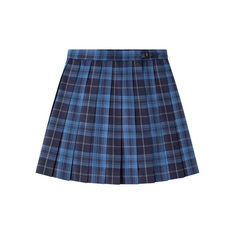 Tokyo Season Casual Short Skirts Women's Whale Fall, Plaid Skirt-1