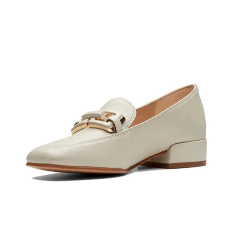 Clarks Soren Collection Casual Single Shoes Women's Ivory-2