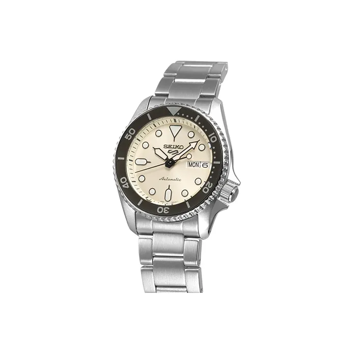 SEIKO Automatic Mechanical Movement Stainless Steel Strap Watch Men's Watches Mother of Pearl Color Watch Dial-3