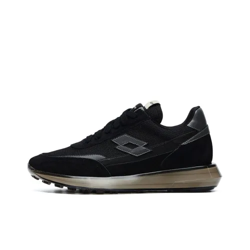 LOTTO Saihu Anti Slip And Wear Resistant Lightweight Low Top Casual Shoes Men's Black