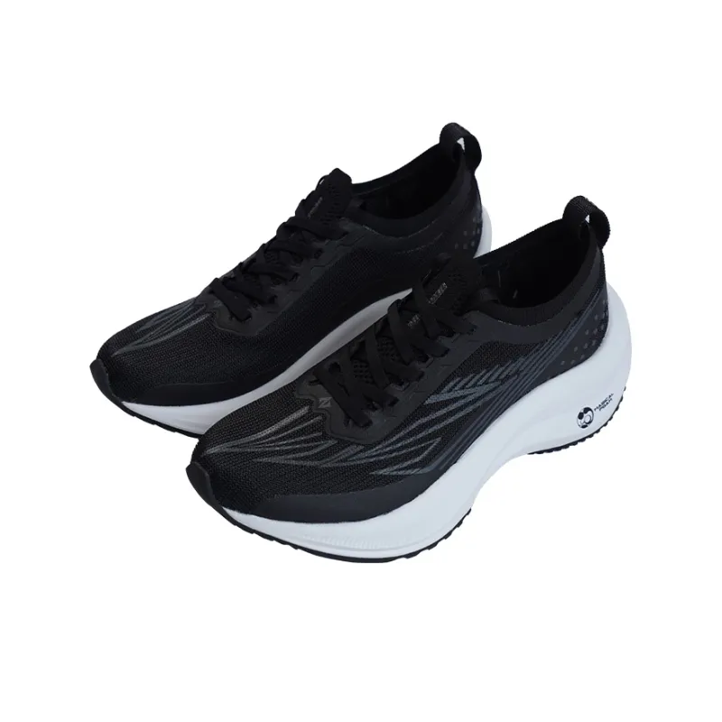 MINEPAIR Cushioning Anti Slip And Wear Resistant Low Top Sports Casual Shoes Unisex Dynamic Black-2