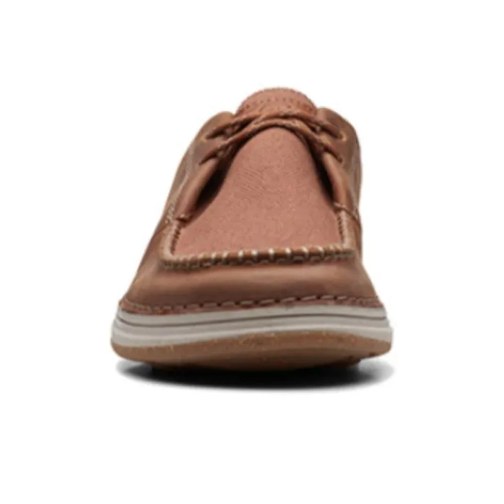 Clarks Casual Leather Shoes Men's Tan-2