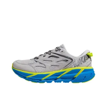 HOKA ONE ONE Clifton L Suede Lunar Rock Diva Blue