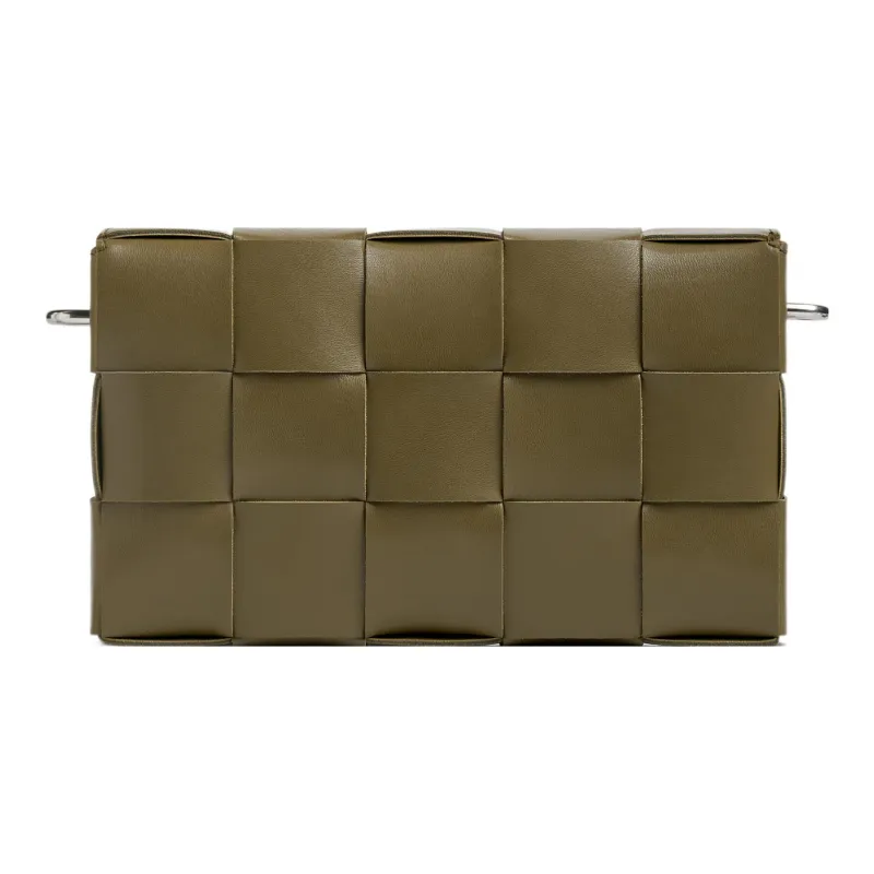 Bottega Veneta Medium Cassette With Versatile Strap Intreccio Mud-2
