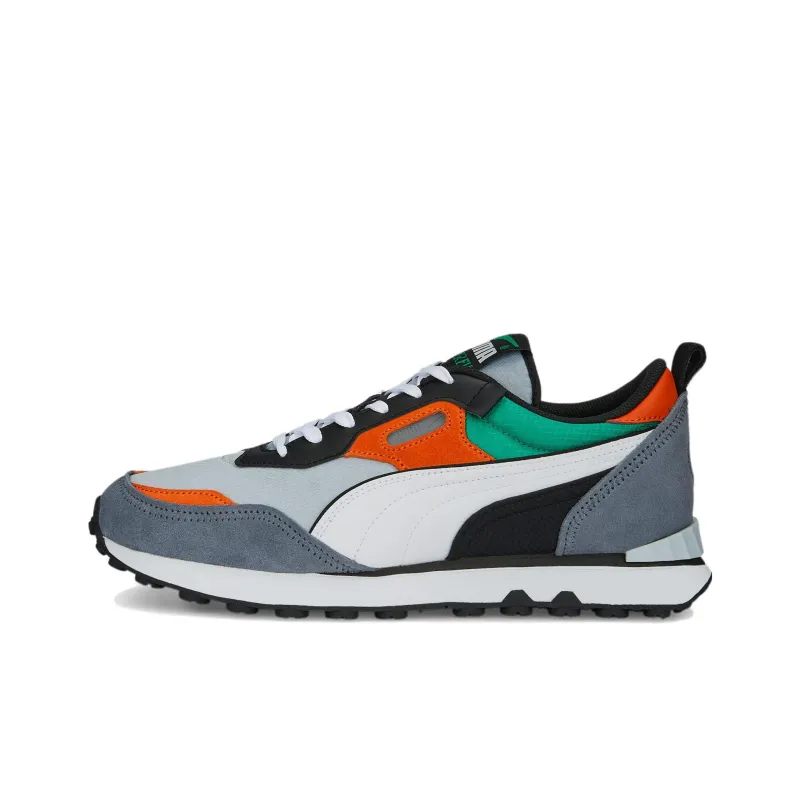 PUMA Rider FV Future Vintage Anti-Slip Wear-Resistant Low-Top Sports Casual Shoes Men's Gray White Black-0