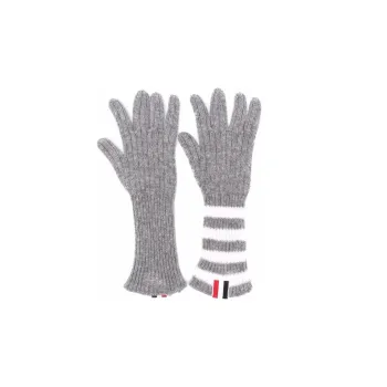 THOM BROWNE· Knit Gloves Kids' Gray