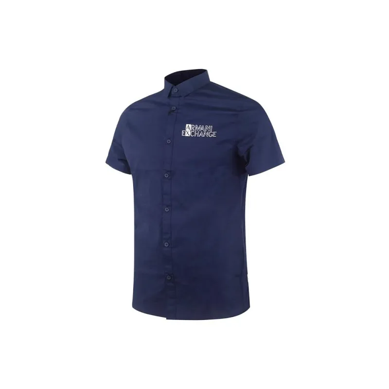 ARMANI EXCHANGEAE Shirt Men's Blue-2