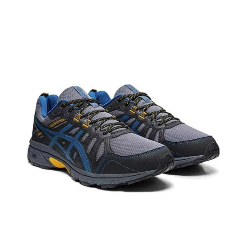 Asics Gel-Venture 7 Cushioning Anti-Slip And Wear-Resistant Low-Top Running Shoes Men's Black Blue-2