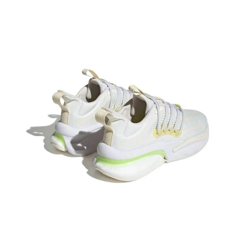 Adidas AlphaBoost V1 Running Shoes 'White Yellow'-3