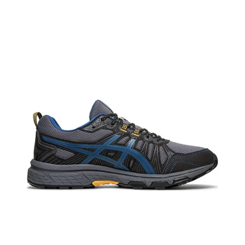 Asics Gel-Venture 7 Cushioning Anti-Slip And Wear-Resistant Low-Top Running Shoes Men's Black Blue-1