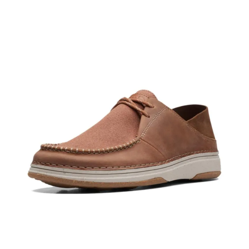 Clarks Casual Leather Shoes Men's Tan-1