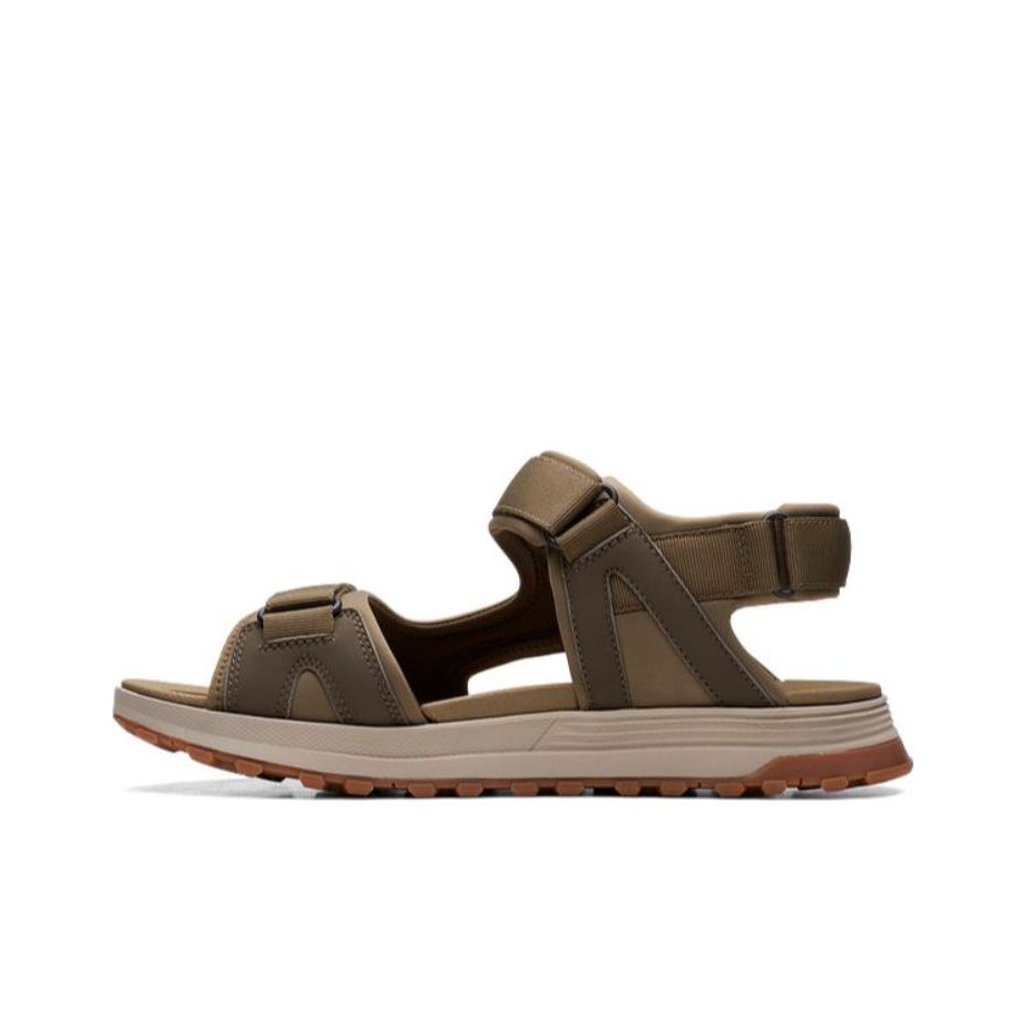 Clarks olive green sandals hotsell