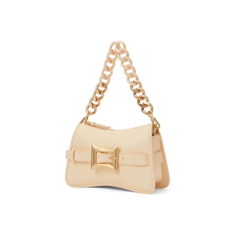 CHARLES&KEITH PU Small Square Shoulder Bag Handbag Small Size Women's Multicolor-1