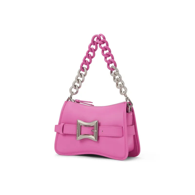 CHARLES&KEITH PU Small Square Shoulder Bag Handbag Small Size Women's Multicolor-10