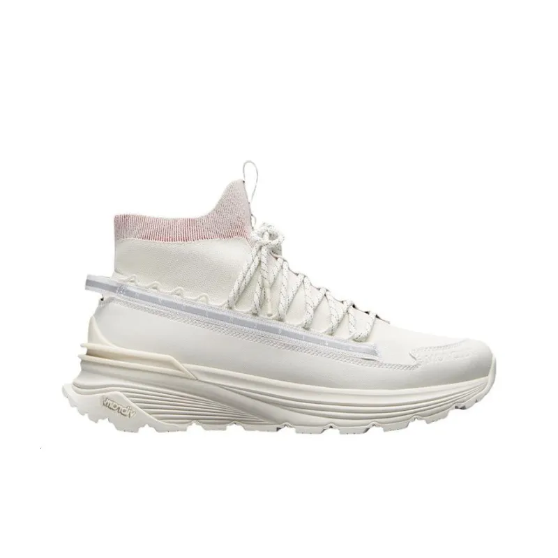 Moncler Monte Runner High Top Sports Casual Shoes Men's White-1