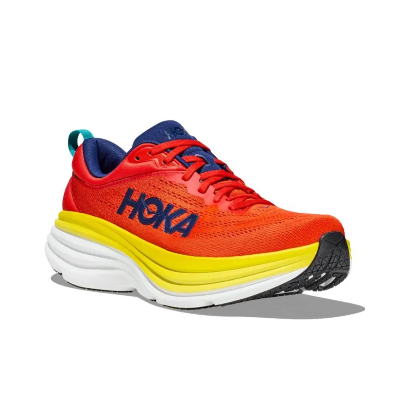 HOKA ONE ONE Bondi 8 Red Alert Flame-3