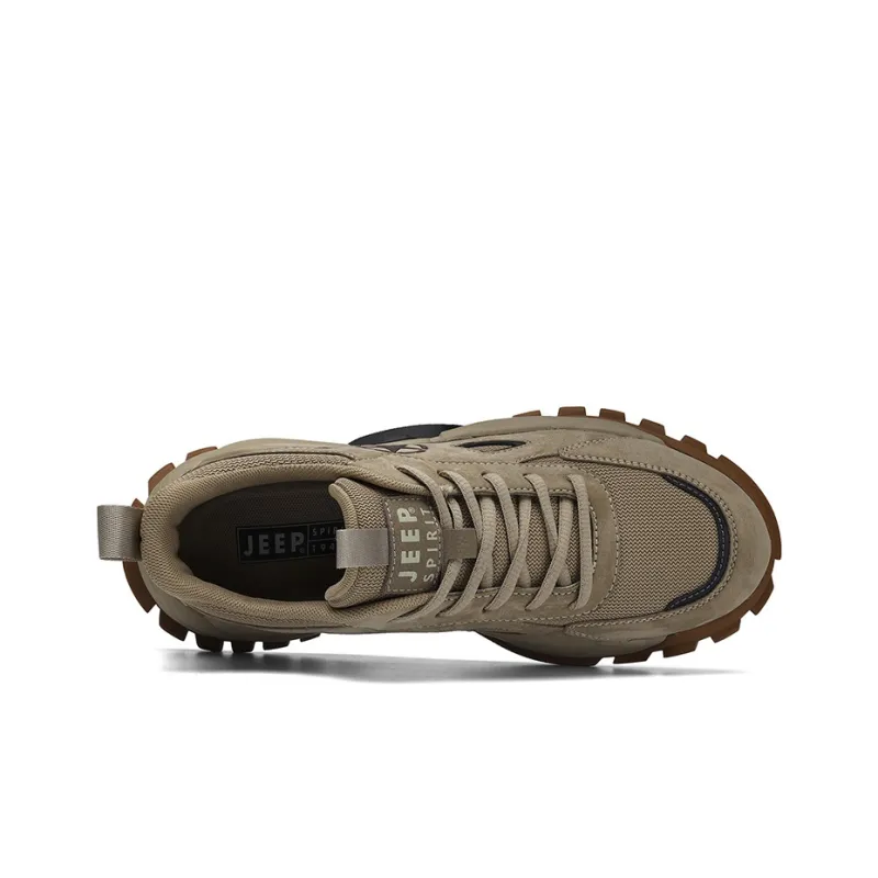 JEEP SPIRIT Anti Slip Wear Resistant Low Top Sports Casual Shoes Unisex Brown-2
