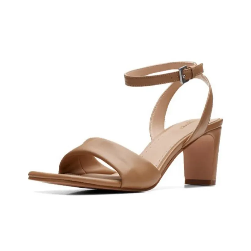 Clarks Stylish Sandal 6.5cm Women's Light Khaki-2