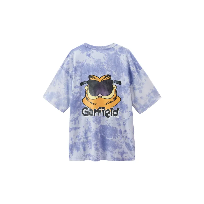 FUN X Garfield T Shirt Unisex Purple Gray-1