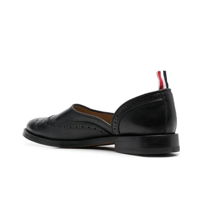 THOM BROWNE· Vitello Casual Single Shoes Women's Black-3
