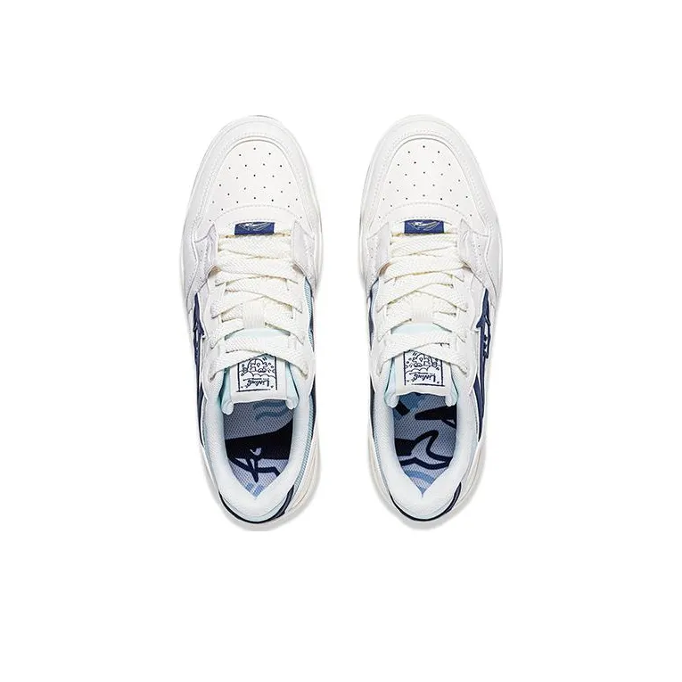 LiNing Yuebai Ocean Cushioning Lightweight Low Top Skateboard Shoes Men's White-2