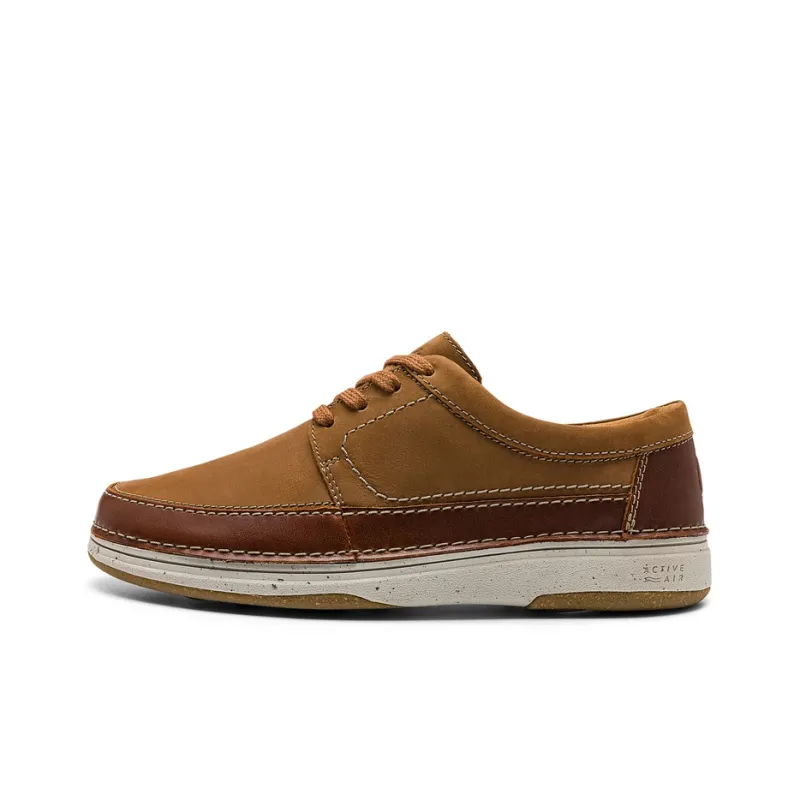Clarks Low Top Casual Leather Shoes Men's Dark Umber-0