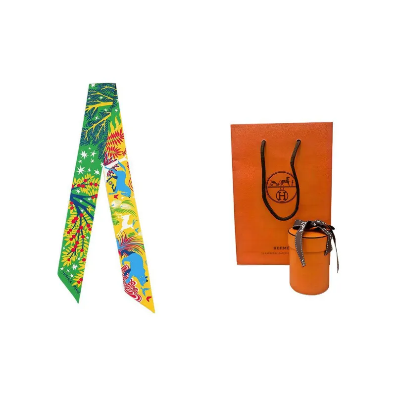 HERMES Twilly Silk Scarves Women's-2