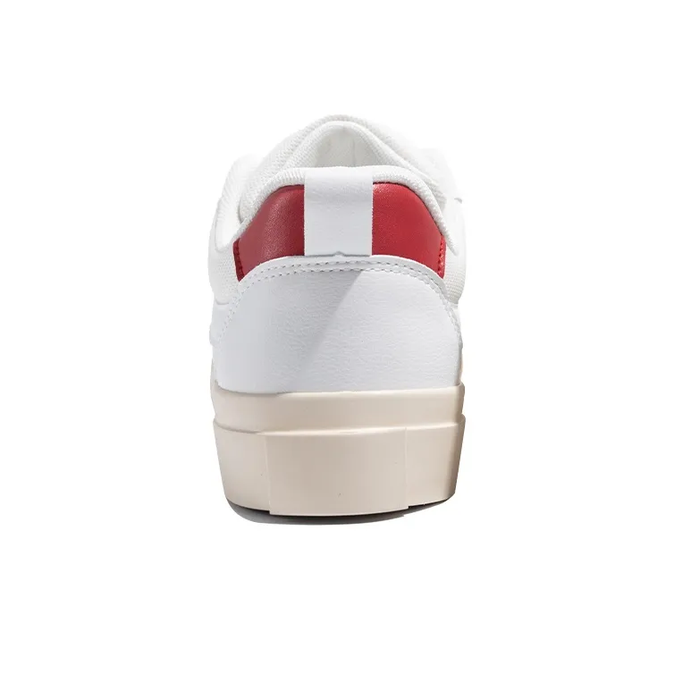 TUOPIN Cleanfit White Sneakers Lightweight And Breathable Low Top Skateboard Shoes Unisex-23