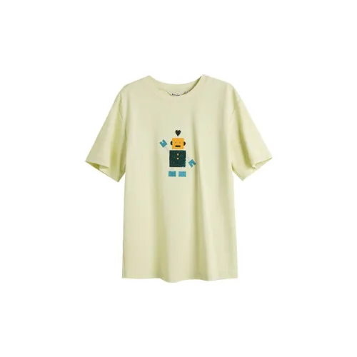 Olrain T-Shirts Women's Yellow Green