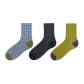 Gray Blue+Ink Black+Mustard Green 3 Pack