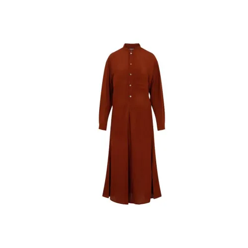 Lemaire Long-Sleeved Dresses Women's Chocolate Brown