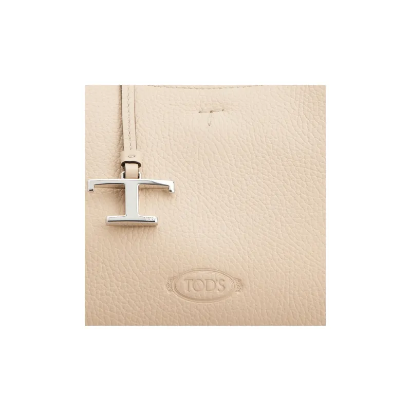 TOD'S Logo Embossed Mini Crossbody Bag-5