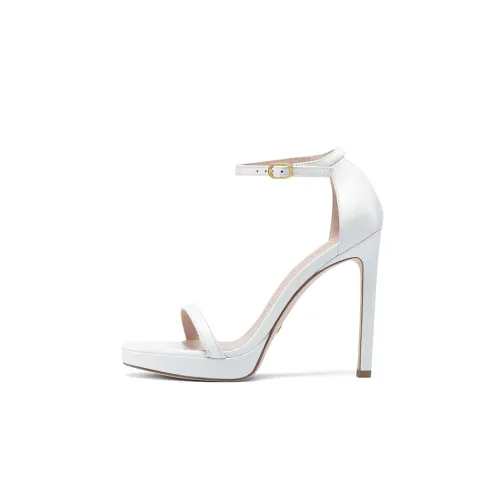 stuart weitzman 137mm Stiletto Leather Sandals