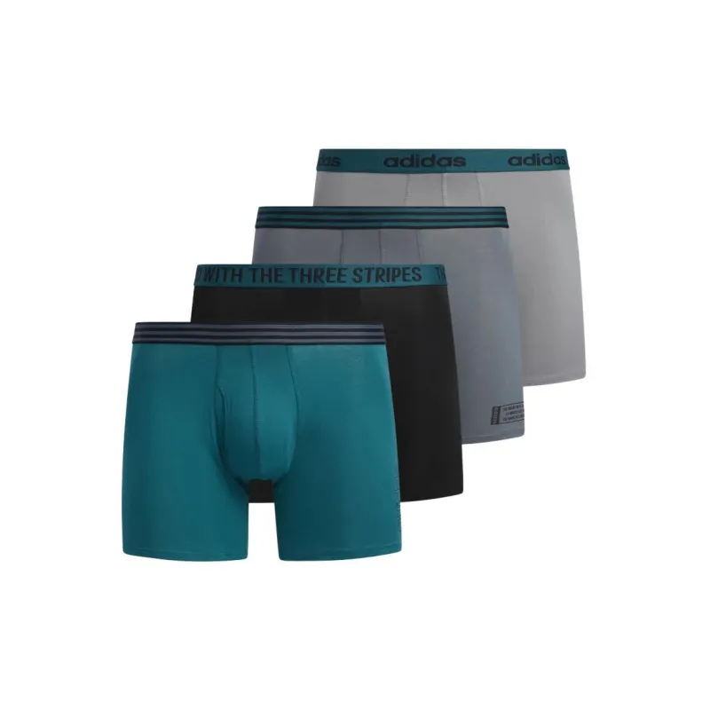 Adidas Free Shipping With AdiClub Cotton Boxer Briefs 4 Pairs-0