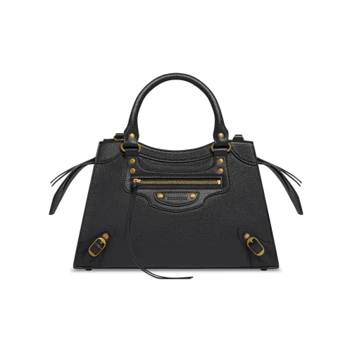 Balenciaga Calfskin Portable Crossbody Bag, Shoulder Bag Small Size Women's Black