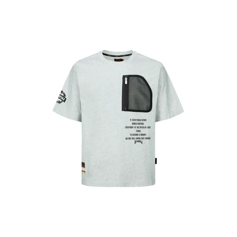 EVISU T Shirts Men Heather Gray-1
