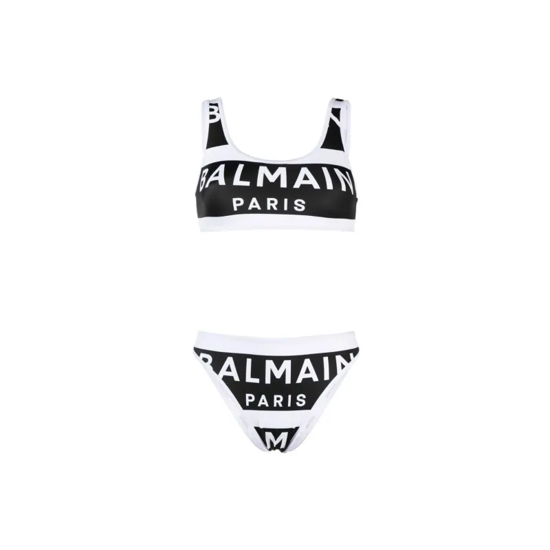 BALMAIN Bikini Women's Black White-1