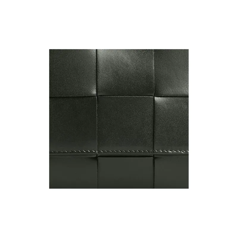 Bottega Veneta CASSETTE Calfskin Sling Bag Fanny Pack Men's Dark Green-3