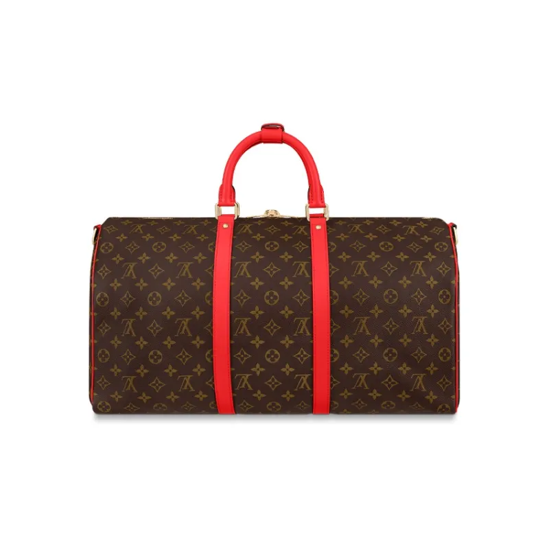 LOUIS VUITTON Keepall Canvas Epi Leather Trim Monkey Bag Portable Travel Bag Unisex-2