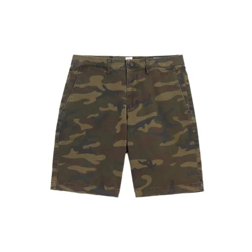 GAP Casual Shorts Men Green Camouflage