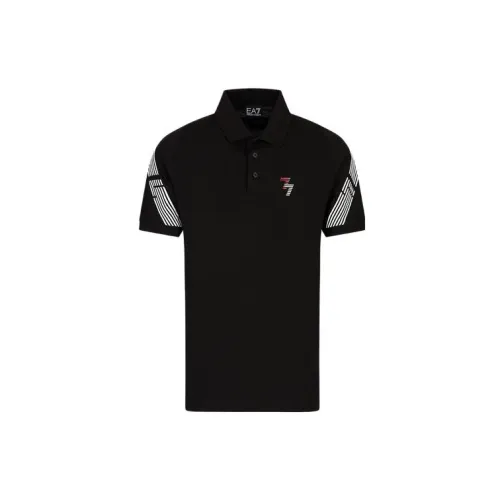 EMPORIO ARMANI EA7 Polo Shirts Men Black