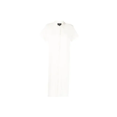 A.P.C Short-Sleeved Dresses Women's White