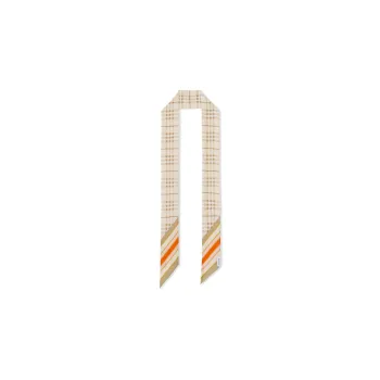 Burberry Checked Print Twilly Scarf
