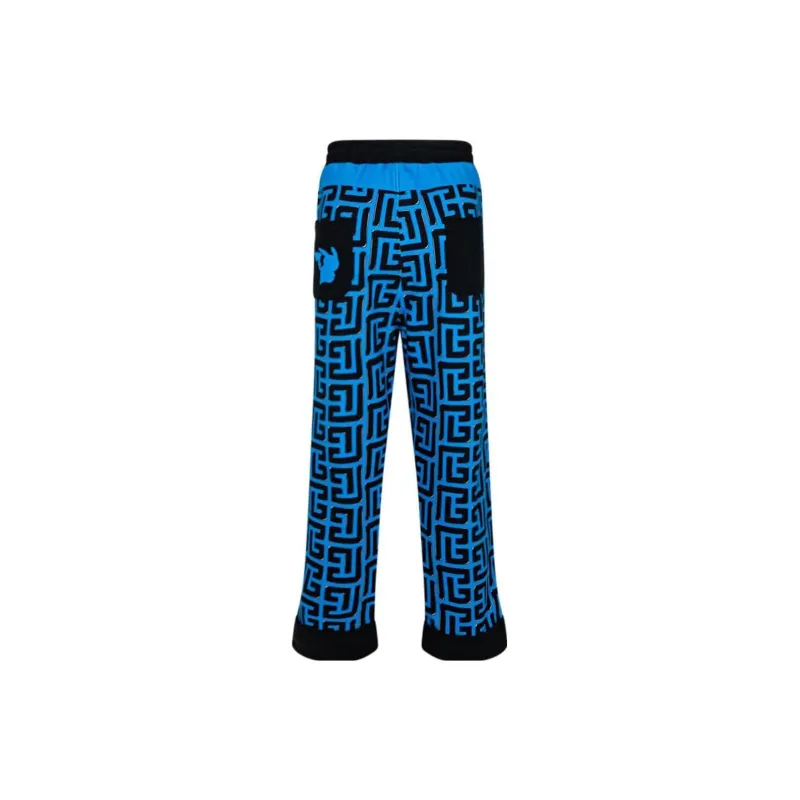 BALMAIN X Pokemon Monogram print Cotton Track Pants-1