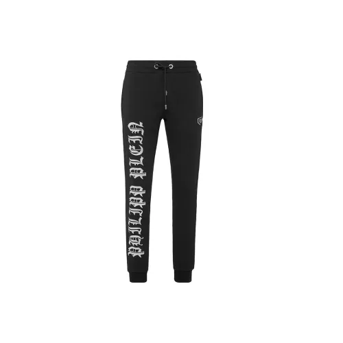 PHILIPP PLEIN Knit Sweatpants Men Black