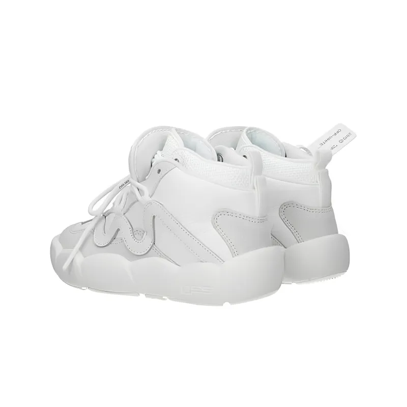 OFF WHITE Mid Top Sports Casual Shoes Women's Gray White-2
