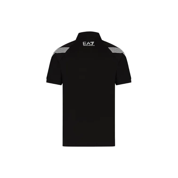 EMPORIO ARMANI EA7 SS23 Polo Shirt Men's Black-1