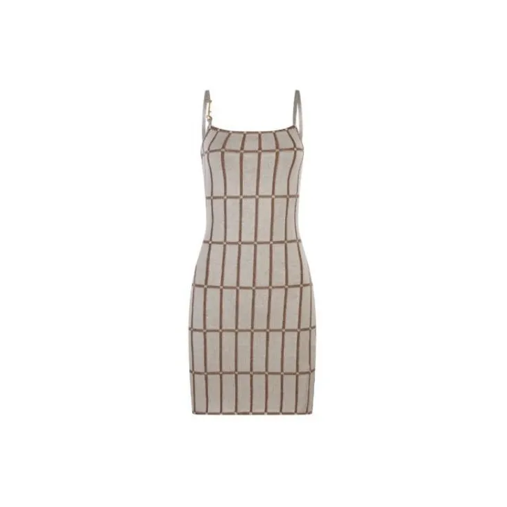 Jacquemus Slip Dresses Women's Khaki-1